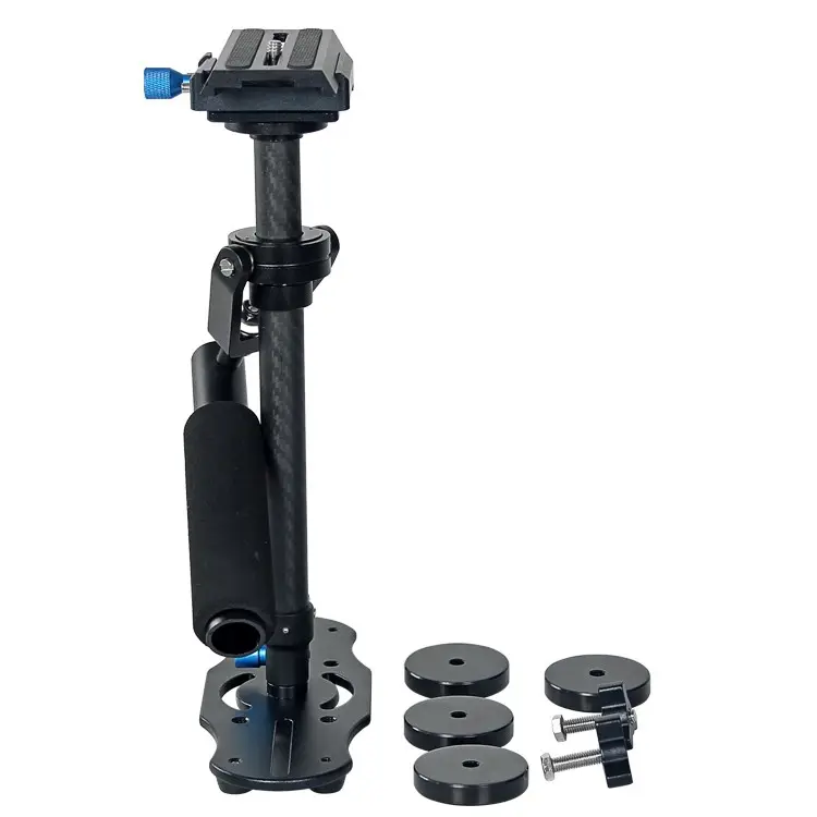 New Product Small Steadicam S40T 40cm Carbon Fiber Camera Stabilizer Steady Rig Single Handle Arm Support DV Video DSLR