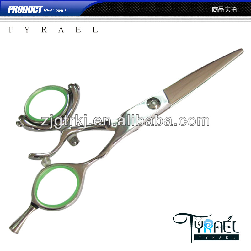 Salon Tools and Equipment Professional Hairdressing Barber Scissors with swivel thumb ring