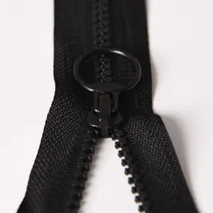 Wholesale Manufacturer 5# O/E A/L Resin Zips with Decoration Puller