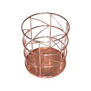 Fournisseur direct d'usine, prix bas, porte-stylo <span class=keywords><strong>de</strong></span> <span class=keywords><strong>bureau</strong></span> en fil métallique rond en or <span class=keywords><strong>rose</strong></span>, <span class=keywords><strong>organisateur</strong></span> <span class=keywords><strong>de</strong></span> table, bonne qualité - Product Image 1