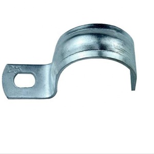 China supplier metal stainless steel pvc half pipe saddle clamp pipe clips