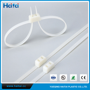 Haitai Ücretsiz Örnekleri SGS ROHS Tek Kullanımlık Beyaz Naylon Dayanıklı Polis Kelepçe - Product Image 1