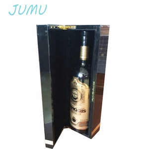 Nero pianoforte lacca finitura di lusso in legno scatola di imballaggio bottiglia di <span class=keywords><strong>vodka</strong></span> - Product Image 2