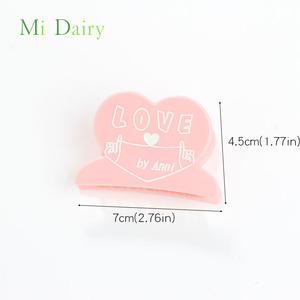 <span class=keywords><strong>Mi</strong></span> Dairy 7cm lindo Rosa niñas pinzas para el cabello amor corazón pelo cangrejo abrazadera mandíbula Clip <span class=keywords><strong>Aliexpress</strong></span> vendedor accesorios para el cabello para mujeres niñas - Product Image 5