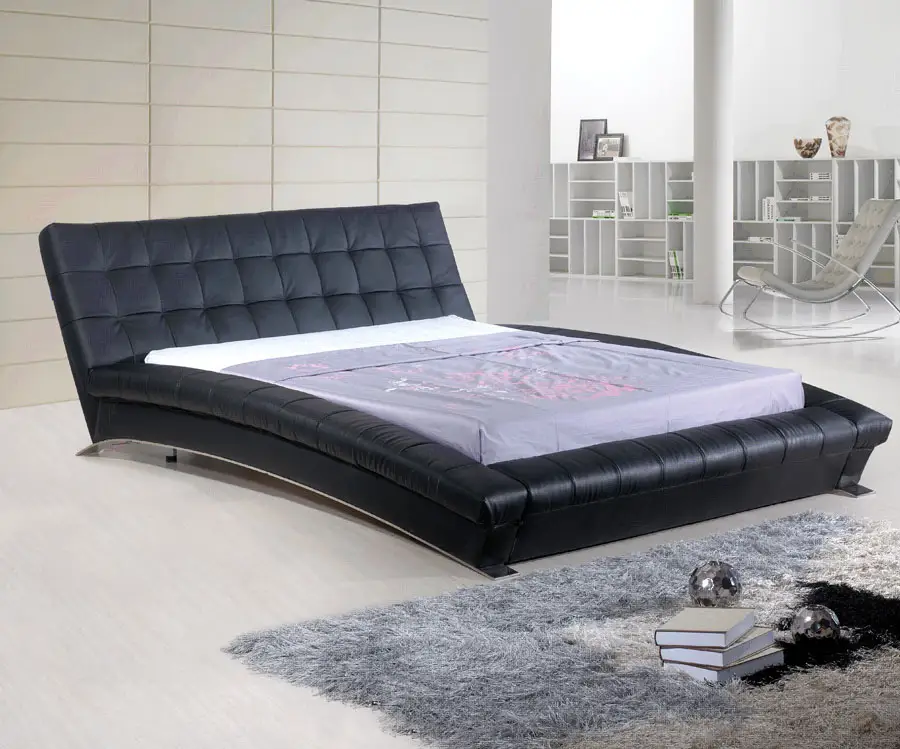 Adult Sized Letto Schienale Alto Progettista Letto In Pelle PU Per La Casa Furtniture