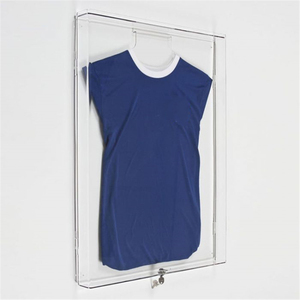 Étagère d'exposition en acrylique pour t-shirts, grande taille, murale, vente en gros - Product Image 2
