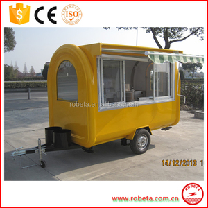 2017 venta caliente vagón cafetería/carrito de comida remolque/camiones de comida - Product Image 1