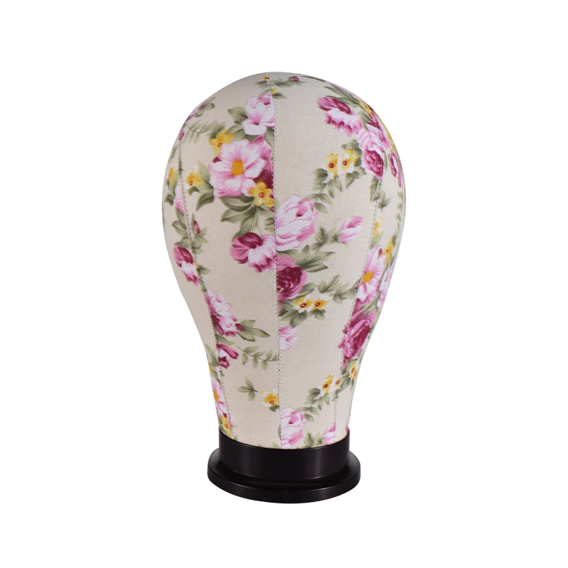 22inch Female Wig Styling Display Salon Hairdressing Barber Practice Cork Canvas Block Mannequin Head For Training Hair cutting