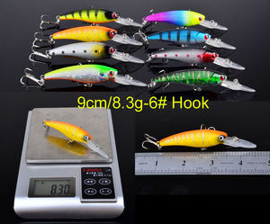 20 pz/set Minnow Fishing Lure Floating Wobblers esca artificiale 9.65cm/7.76g Hard Crankbaits ganci 9cm/8.3g Lure - Product Image 3