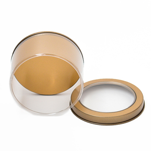 Thời trang Boutique Quà Tặng tin Nhà cung cấp <span class=keywords><strong>3</strong></span> "(đường kính) * 1.75" (chiều cao) inch / 7.5 (đường kính) * 4.5 (chiều cao) cm Vòng <span class=keywords><strong>tins</strong></span> với nắp đậy rõ ràng hàng đầu - Product Image 3