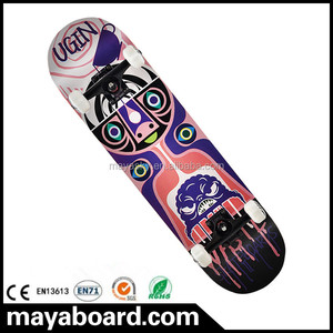 5 pulgadas De Aluminio de Camiones Noreste de Arce 7ply gráfico cóncava cubierta completa skateboard profesional - Product Image 1