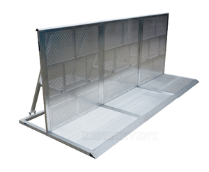 Barrière de foule pliable en aluminium Kenzotruss, barrière de concert en aluminium - Product Image 1