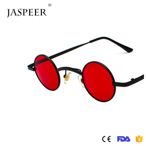 Jaspeer <span class=keywords><strong>sol</strong></span> nuevo Príncipe rock pequeñas gafas de <span class=keywords><strong>sol</strong></span> ronda vintage metal Steampunk sunglass - Product Image 1