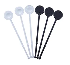 Long Round Clear Plastic Custom Flavored Coffee Drink Stirrers