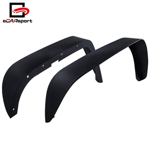 Pour Jeep Wrangler Élargisseurs d'ailes JK Plat Style Voiture Élargisseurs d'ailes En Acier Texturé Hors Route Large Corps Élargisseurs d'ailes - Product Image 3