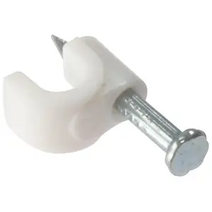 CNBX fil électrique rond cordon cercle magnétique pvc vis à ongles en plastique clip de crochet