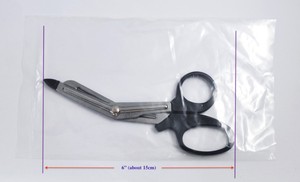 Ciseaux à bandage pour infirmière en acier inoxydable japonais à poignée semi-transparente - Product Image 6