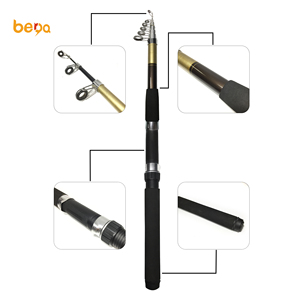 JIANGBA 3.0 m Super Dur <span class=keywords><strong>Canne</strong></span> à Pêche Télescopique en Carbone Mer Carbone Tige de Filature En Métal Anneau - Product Image 1