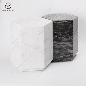 Mesa de exhibición de mármol elegante mesas laterales mesitas de noche para Proyecto de muebles para el hogar - Product Image 2