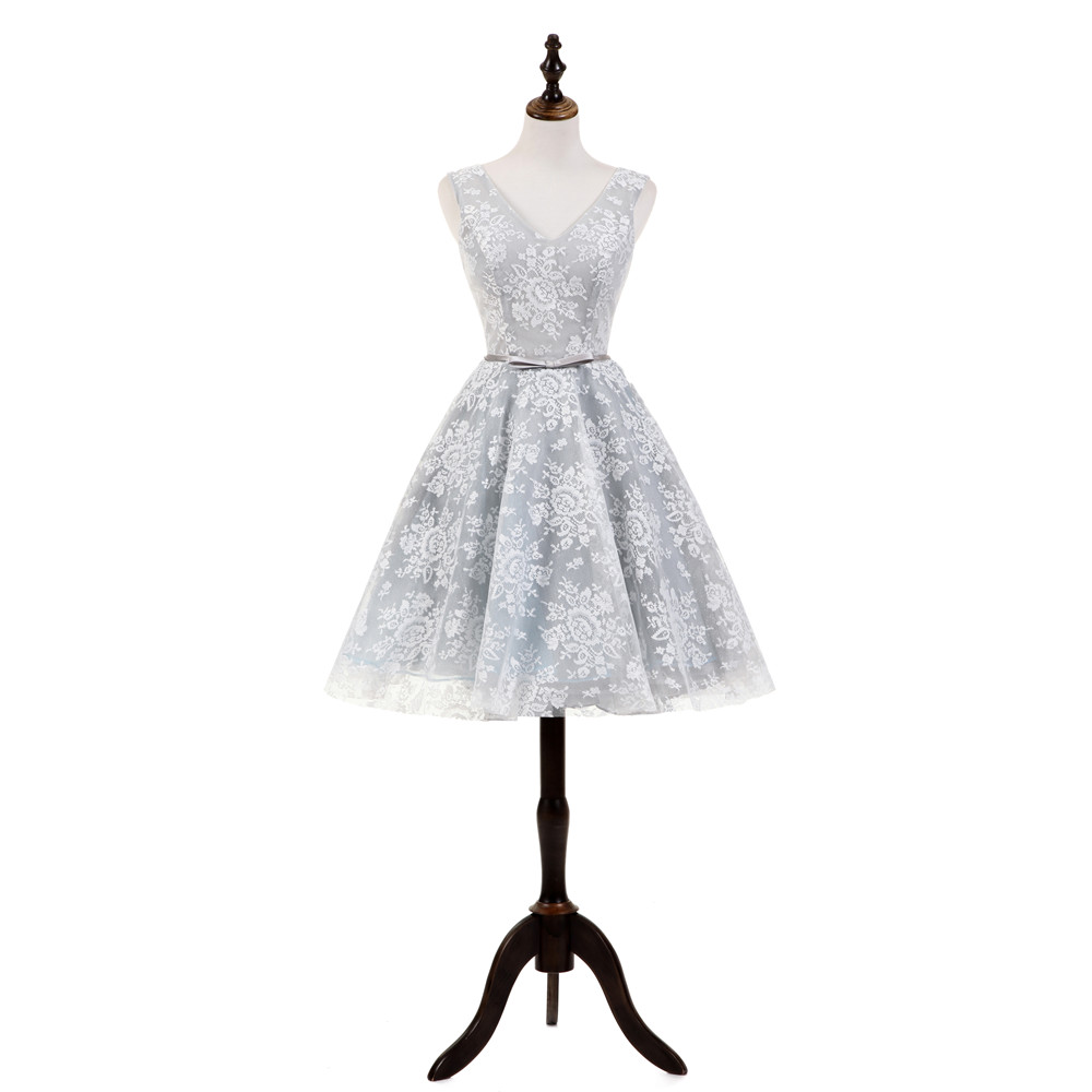 homecoming dresses 2015 cheap Cheap Lace Appliqued Knee Length Homecoming Dresses for Junior ARD1572