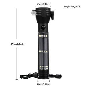 450 Lumen Outdoor Tools <strong>Light</strong> Emergency LED Flashlight <strong>Solar</strong> Power <strong>Torch</strong> <strong>Light</strong> for Outdoor - Product Image 2