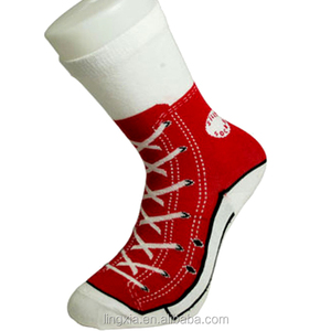 Calcetín fabricantes de algodón tonto zapatilla de Deporte Calcetines con estampado de a granel venta al por mayor novedad calcetines con impresión de zapato - Product Image 5