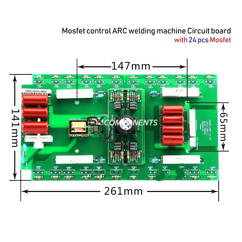 アーク溶接機回路基板 ZX7-500 PCB、24個のMOSFET K3878搭載、電界効果