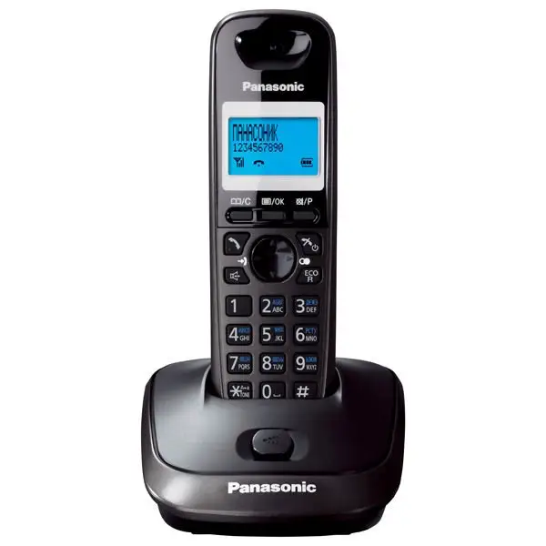 DECT טלפון עם ספר טלפונים עבור 50 שמות ומספרים Panasonic KX-TG2511 שחור כסף צבעים