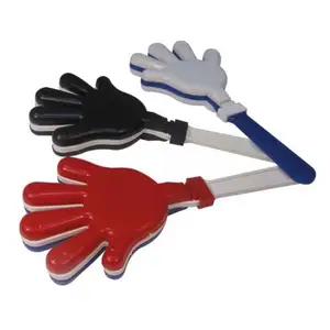 OEM logo sports fans cheering toy plastic PP noise maker hand clapper