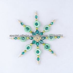 2014 promocional de navidad decoración, de cuentas copo de nieve <span class=keywords><strong>j.</strong></span> <span class=keywords><strong>M.</strong></span> S-092 - Product Image 1