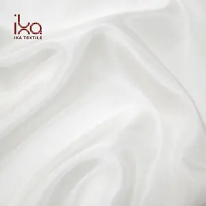 Tecido de seda sem dyed branco natural chinês