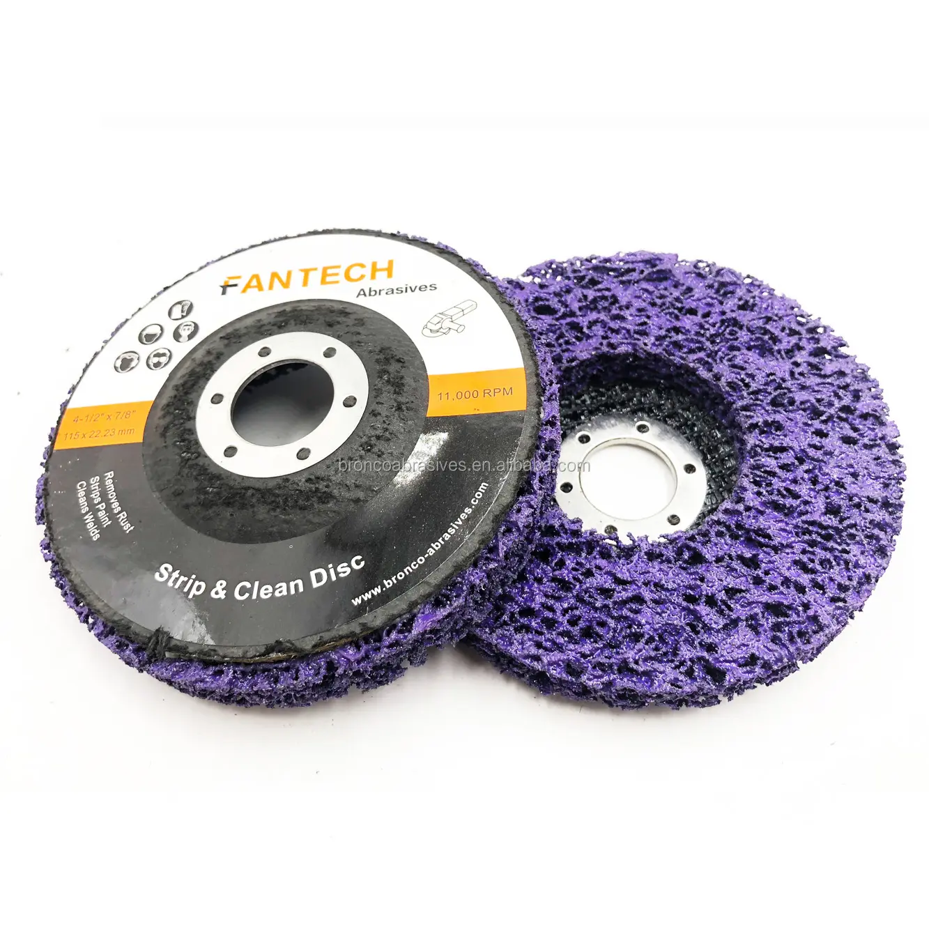 125mm púrpura rápida de y disco de pintura para la eliminación de
