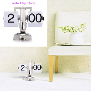 Uchome Thiết Kế Mới Tự Động Lật Đồng Hồ/Đồng Hồ Retro Lật Xuống Đồng Hồ Lịch/Cổ Điển Chuông Cân Bằng Lật Đồng Hồ Đồng Hồ - Product Image 4