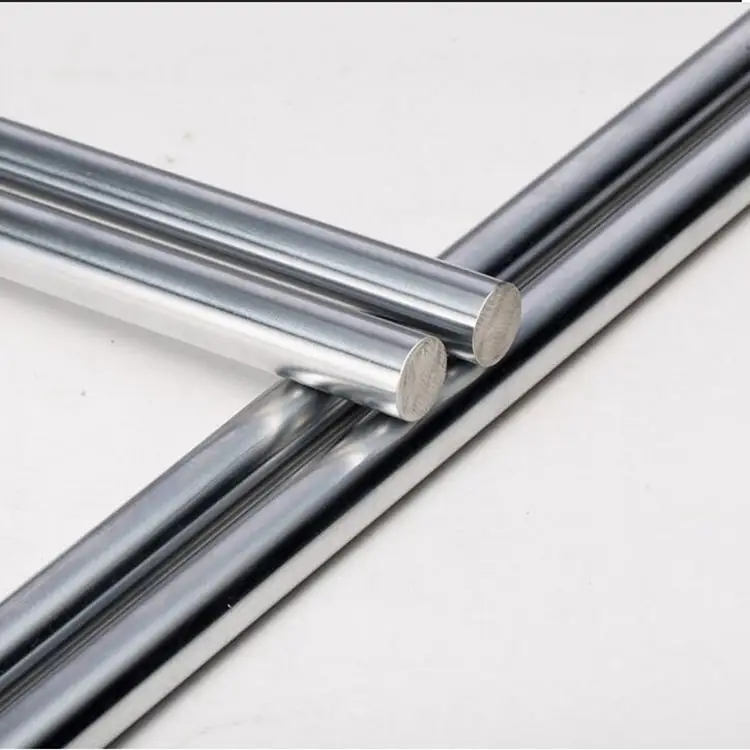 GCr15 bearing steel hardened linear shaft with key way machined dia60mm 3d printer linear rod