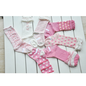 Tricot motif rose et jaune rayé école <span class=keywords><strong>chez</strong></span> <span class=keywords><strong>les</strong></span> adolescentes <span class=keywords><strong>filles</strong></span> tube chaussette - Product Image 5
