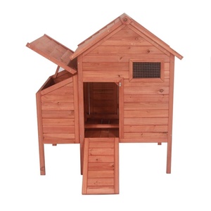Raised Fir Wood Pet House &amp; Furniture Chicken Coop <strong>Rabbit</strong> Hutch Ducks Cage with Comfortable <strong>Rabbit</strong> <strong>Bed</strong> <strong>for</strong> Small Animals Care - Product Image 3