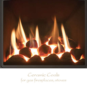 Carboncini in Ceramica <span class=keywords><strong>per</strong></span> <span class=keywords><strong>Caminetto</strong></span> a Gas e Fornello a Gas - Product Image 1