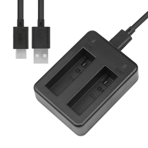 <span class=keywords><strong>Chargeur</strong></span> de batterie Li-ion à double port SHOOT avec câble USB pour Gopro Hero <span class=keywords><strong>4</strong></span> - Product Image 1