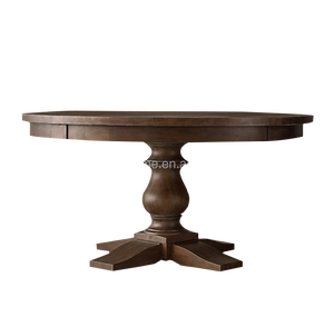 17TH C. CHÊNE BOIS MONASTÈRE RONDE TABLE À MANGER