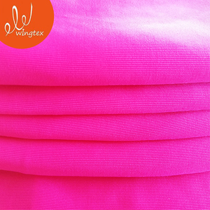 NO MOQ 185gsm 86 poliéster 14 spandex liso Spandex tricot tela para trajes de baño - Product Image 3