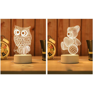 <span class=keywords><strong>Veilleuse</strong></span> d'<span class=keywords><strong>illusion</strong></span> <span class=keywords><strong>optique</strong></span> <span class=keywords><strong>3d</strong></span> <span class=keywords><strong>led</strong></span>, <span class=keywords><strong>lampe</strong></span> décorative, avec base en ABS blanc, acrylique, nouveau et personnalisé - Product Image 3