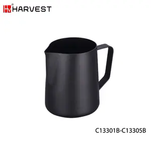 <span class=keywords><strong>Pichet</strong></span> à lait en acier inoxydable avec logo personnalisé 20oz service à café et thé espresso en métal pour les fêtes salon verres à lait cuit à la vapeur <span class=keywords><strong>pichet</strong></span> - Product Image 3