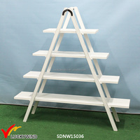 Étagère en bois blanc Antique, 1 pièce, jouet Vintage, 4 niveaux, pour exposer des idées
