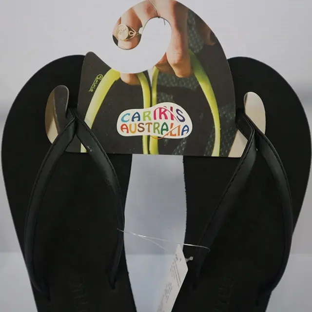 Eco-Friendly Sturdy Paper Cardboard Shoes Hanger/Dispaly Beach Slippers hook
