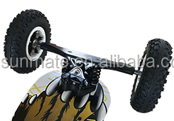 لوح تزلج كهربائي بنمط شائع مع بكرة 200X50mm قابل للنفخ لوح طويل للجبال قابل للنفخ بكرة ترس تثبيت - Product Image 5