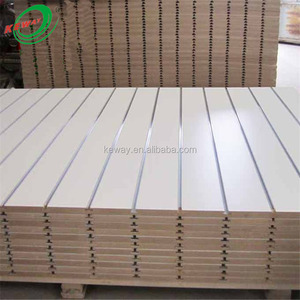 KEWAY Wholesale Custom Melamine Faced MDF <strong>Slat</strong> Wall Panels Fiberboard Mdf <strong>Board</strong> - Product Image 2