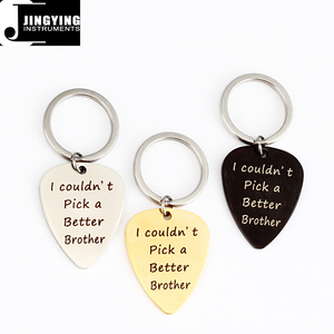 Púas de Guitarra de Acero Inoxidable Hechas en China al por Mayor, con Llavero, Regalo de Navidad, Accesorios y Piezas para Guitarra - Product Image 3