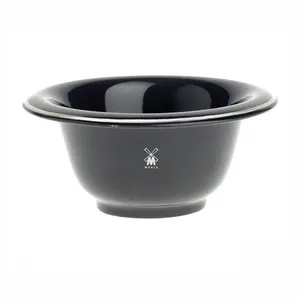 Banyo için Modern özel tıraş kupa siyah porselen tıraş kasesi