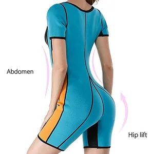 Pakaian Olahraga Wanita Neoprene Pembentuk Sauna Pakaian Olahraga Trainer Pelangsing Pinggang Penurunan Berat Badan Rompi Bodysuit