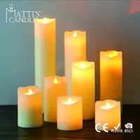 Mattis Großhandel bewegliche Docht flammen lose LED-Kerze für die Heim dekoration